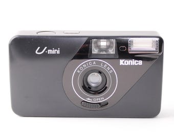 Vintage Konica U-mini 35mm Film Camera, Ultra-Compact Point & Shoot