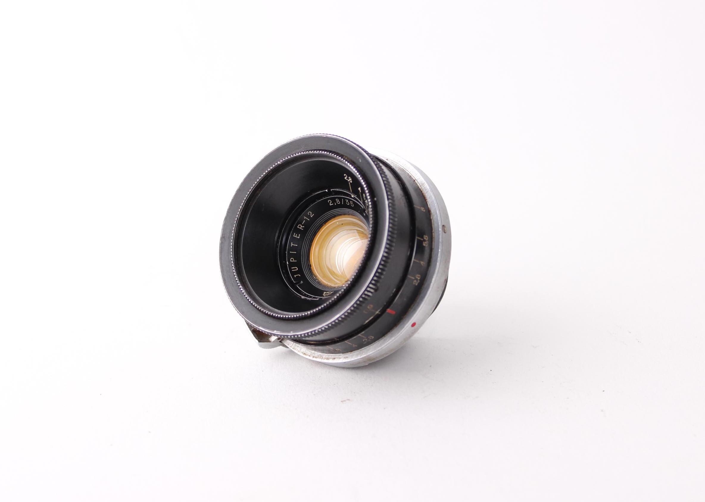 Jupiter 12 Black USSR 2.8/35 Mm Lens for Kiev Contax Mount - Etsy