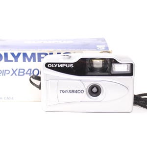 Vintage Olympus TRIP 400 35mm Point and Shoot Film Camera in original box