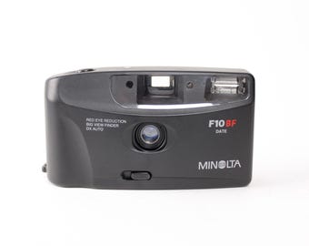 Vintage Minolta F10BF 35mm Film Camera, Point & Shoot