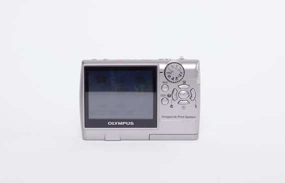 Olympus FE-140 CCD Digital Camera Silver Y2K Retro Point & Shoot