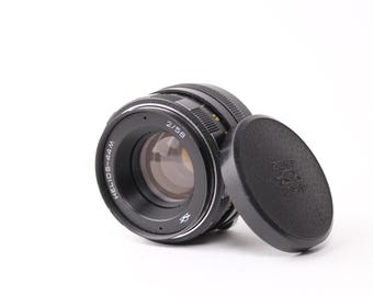 Objektiv HELIOS-44 M USSR 58 mm M42 f2 Porträt Bokeh mit Frontdeckel