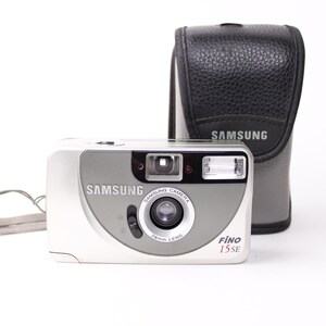 Beginner film camera Samsung Fino 15SE point and shoot 35mm camera 1990s