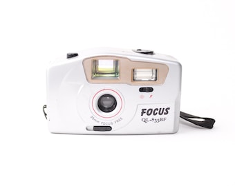Câmera de filme 35 mm Focus QL-835BF dos anos 90 - Apontar e disparar