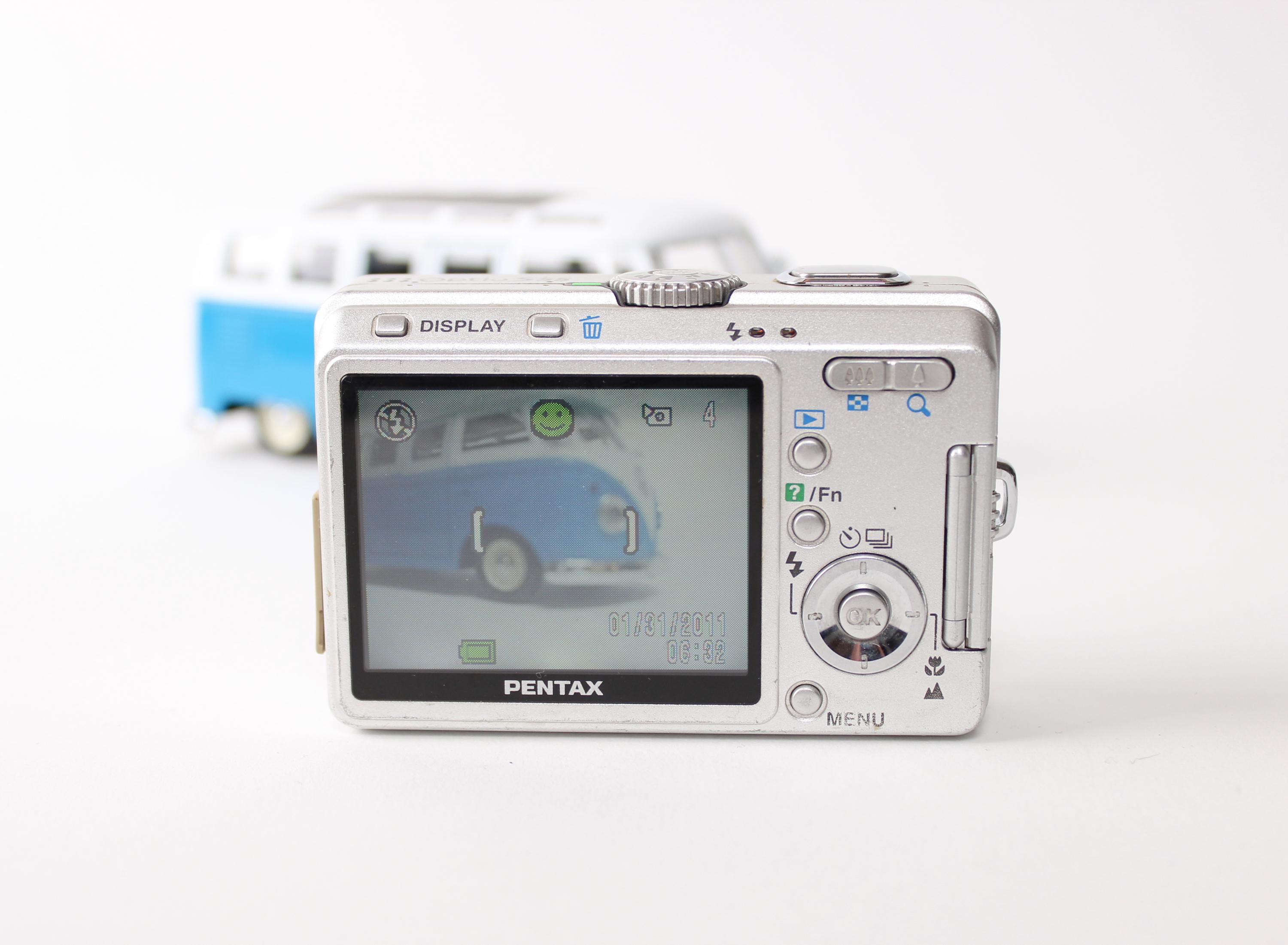 Lens Pentax Optio S60 Vintage Pentax Optio S55 5MP Tested Retro