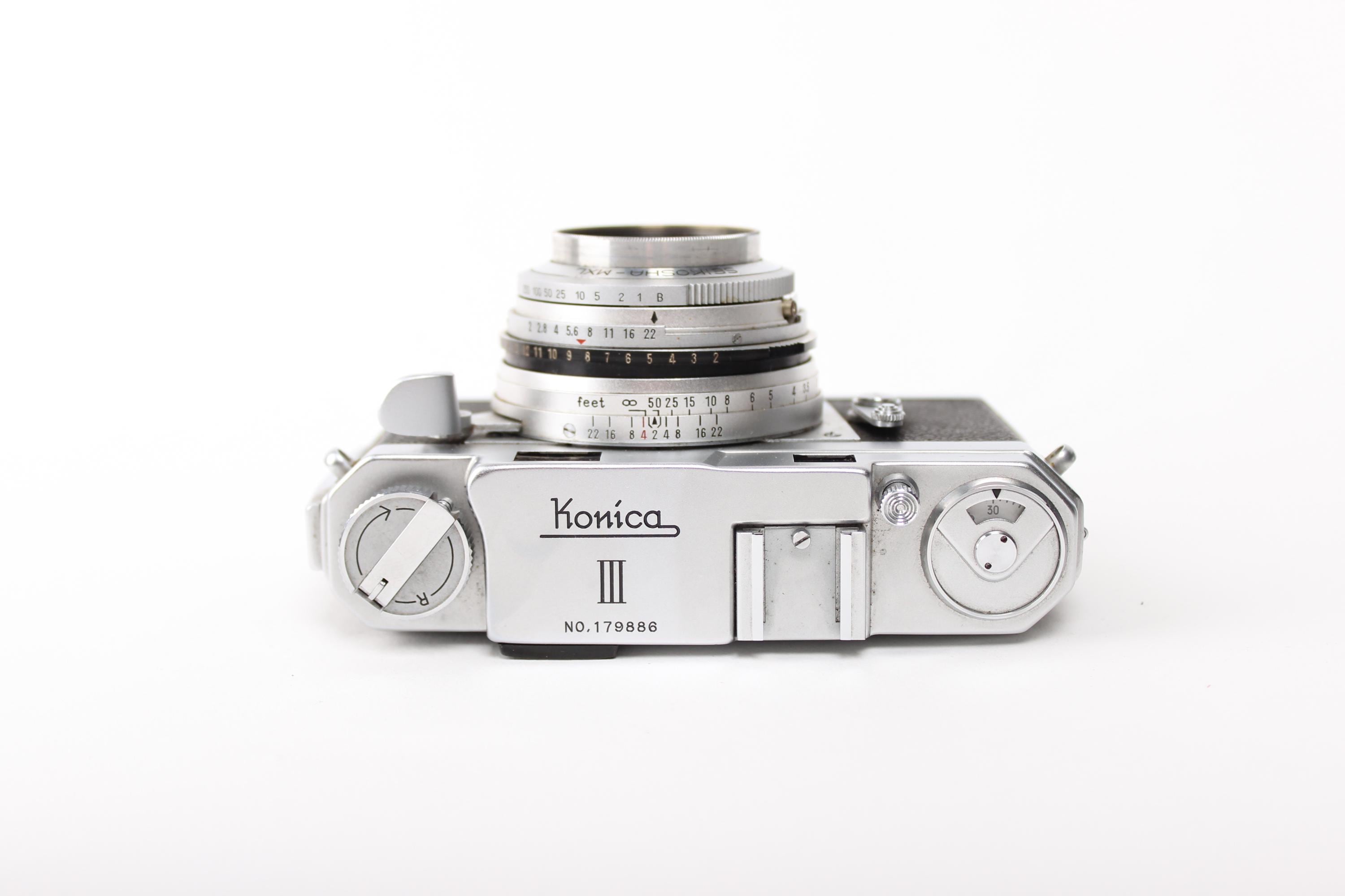 Konica III レンジファインダー フィルムカメラ コニカIII ビンテージレンジファインダーカメラ、完全オーバーホール