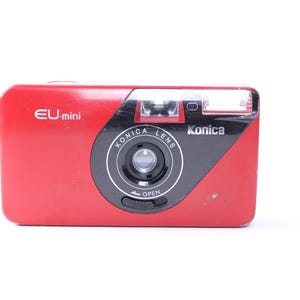 Vintage Konica EU-Mini 35mm Film Camera - Ultra-Compact Retro Point and Shoot