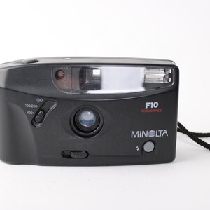 Minolta F10 Vintage 35mm Film Camera, Easy-to-Use Point & Shoot