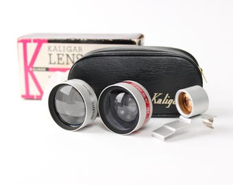Vintage Kaligar Wide & Tele Lens for Kodak Instamatic 300-400 - Original Packaging