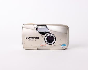 Film Camera Olympus Mju µ[mju] II Zoom 110 With Strap and Remote