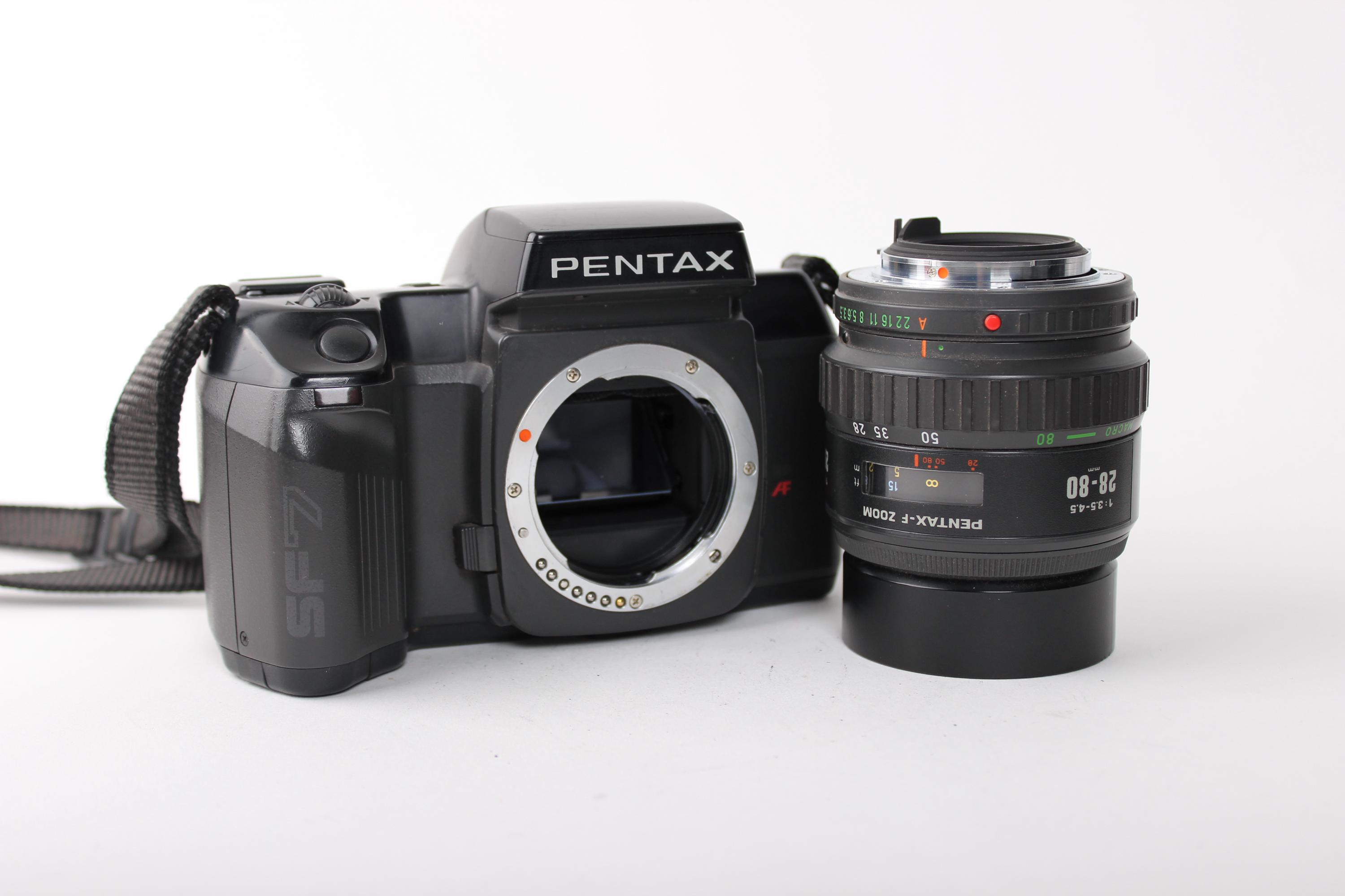 ペンタックス SF-7 35mm 一眼レフフィルムカメラ - 28-80mmレンズ搭載