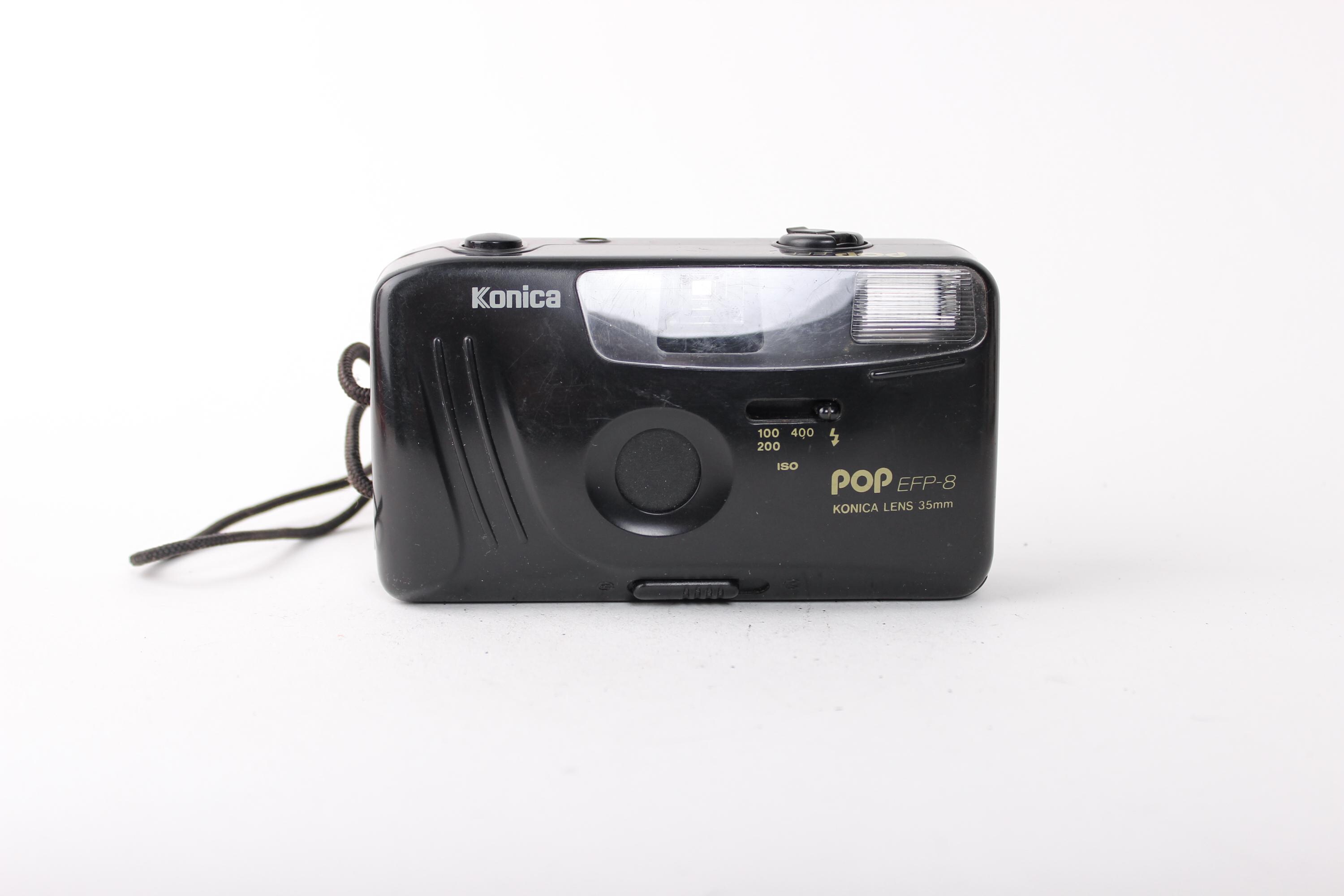 Appareil Photo Vintage Minolta Konica POP Junior – 35mm Compact Avec Flash Intégré | Rétro Et Fonctionnel