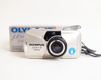 Vintage Olympus Mju II Zoom 80 Stylus Epic 35mm Film Camera