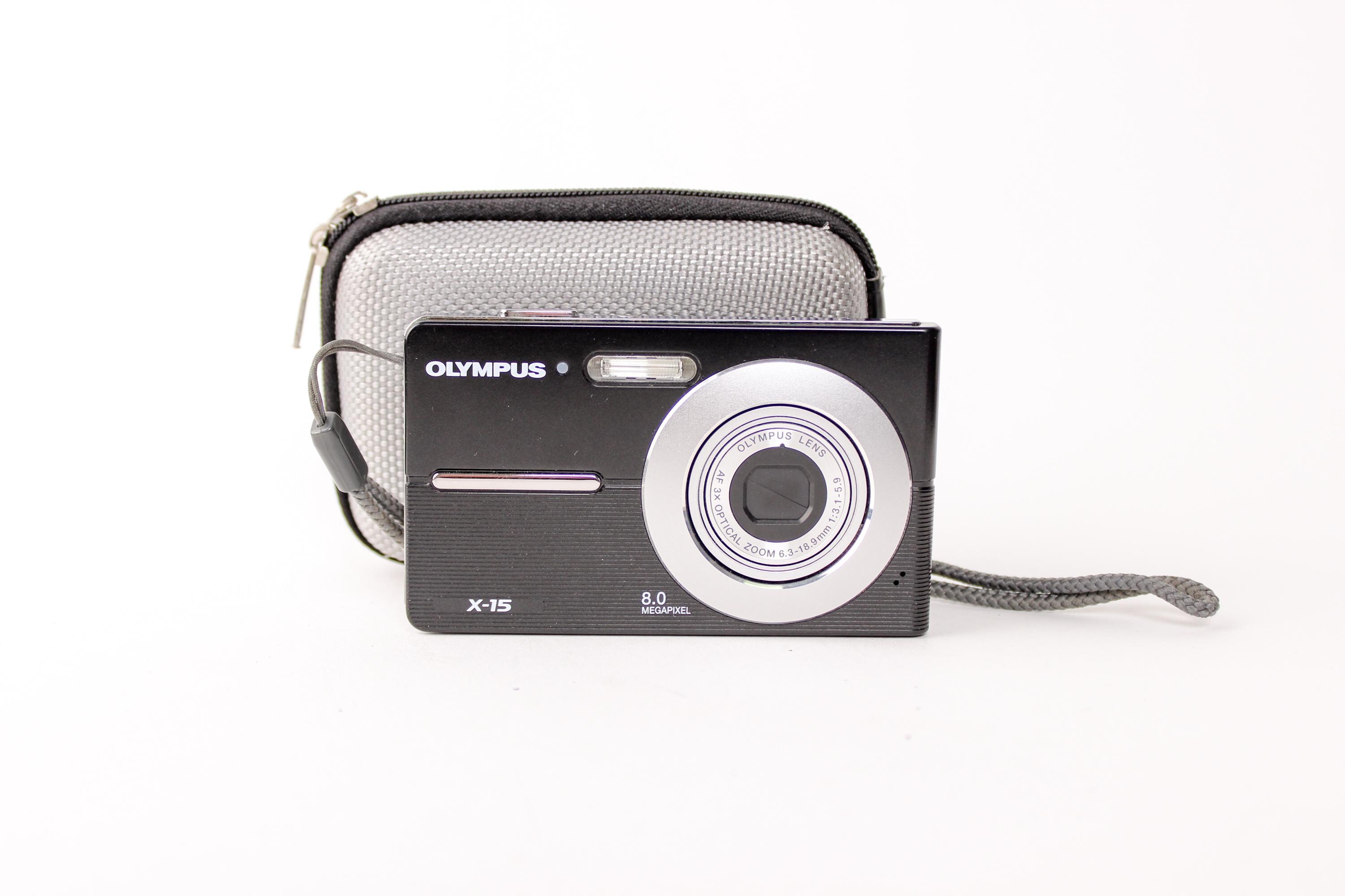 Retro Olympus X-15 Compact 8MP Vintage Digital Camera With 3x