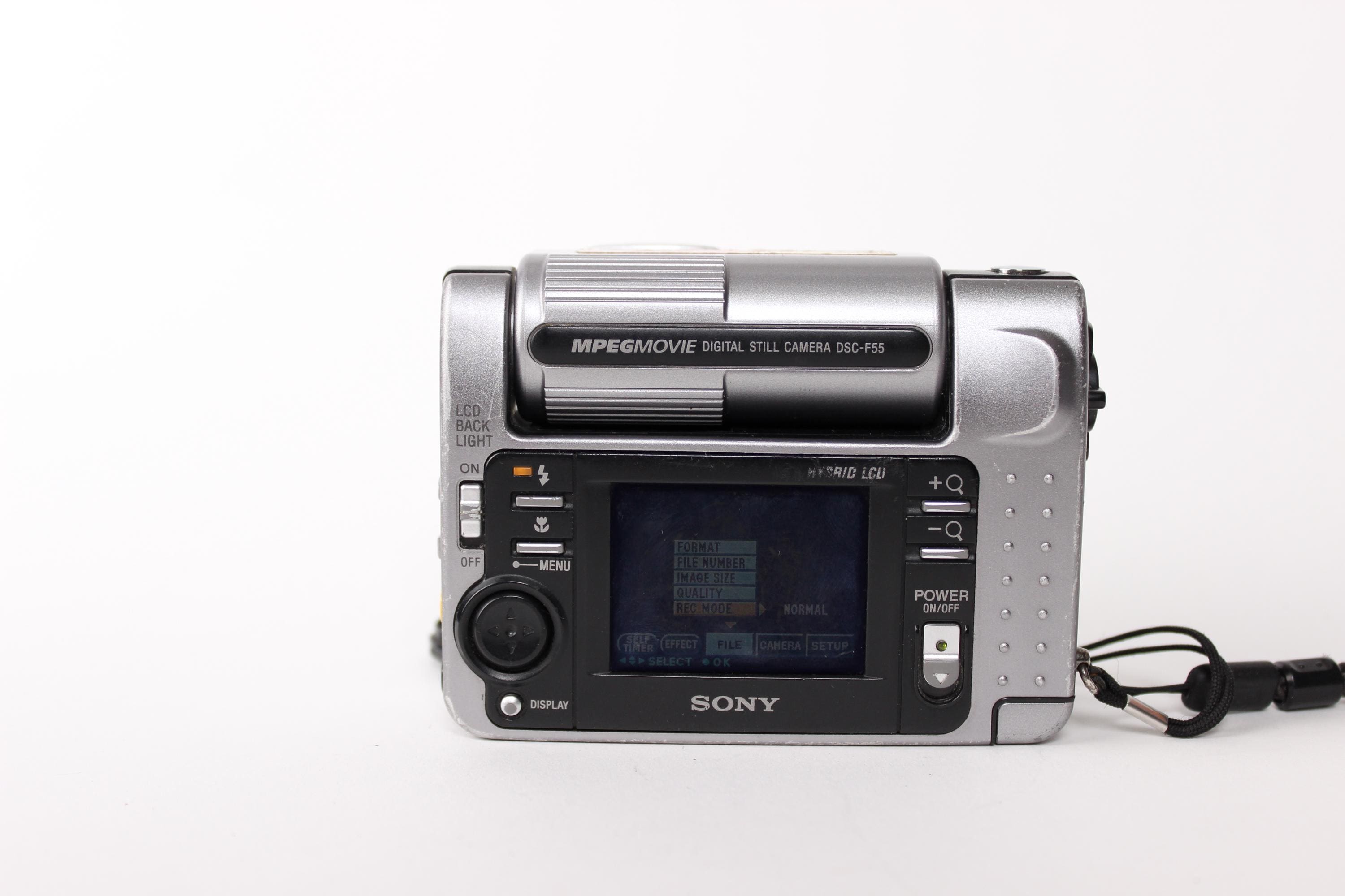Sony Cyber-shot DSC-F55 Digital Camera Vintage Rotating Lens Retro