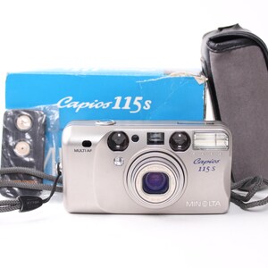 Minolta Capios 115S vintage 35mm point and shoot zoom film camera