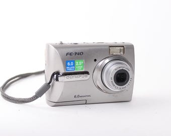 Y2K Digital Camera Olympus FE-330 Zoom Lens Vintage Olympus Camera