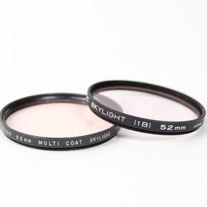 Vintage Kenko MC 1B 52mm & BICOH Multi Coat 52mm Filters - Retro Photo Gear