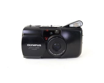 Vintage Olympus Mju Zoom Stylus 35mm Film Camera FLASH DOESN'T WORK Point and Shoot Compact Gift for Photographer