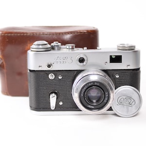 FED-3 with Industar 50 lens Vintage Rangefinder 35mm Film Camera 1960s