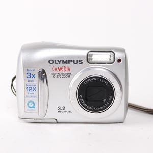 Cámara digital Y2K Olympus Camedia C-370 Cámara digital compacta para principiantes de la década de 2000