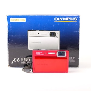 Olympus mju 1040: cámara digital vintage del año 2000, cámara compacta ultradelgada de 10 MP de la década del 2000