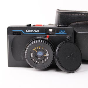 Smena 35 vintage lomography camera, 35mm point and shoot compact camera
