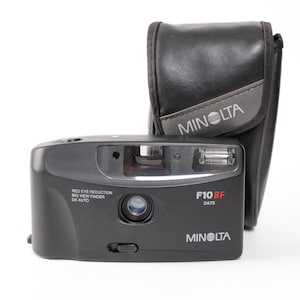 Vintage Minolta F10BF Kompakte Point and Shoot Film Kamera mit Festem Fokus