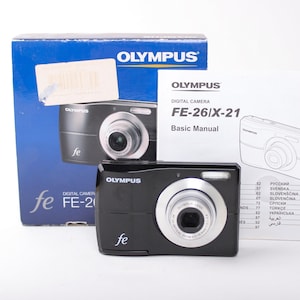 Cámara digital Olympus FE-26 10 MP cámara vintage año 2000 con caja