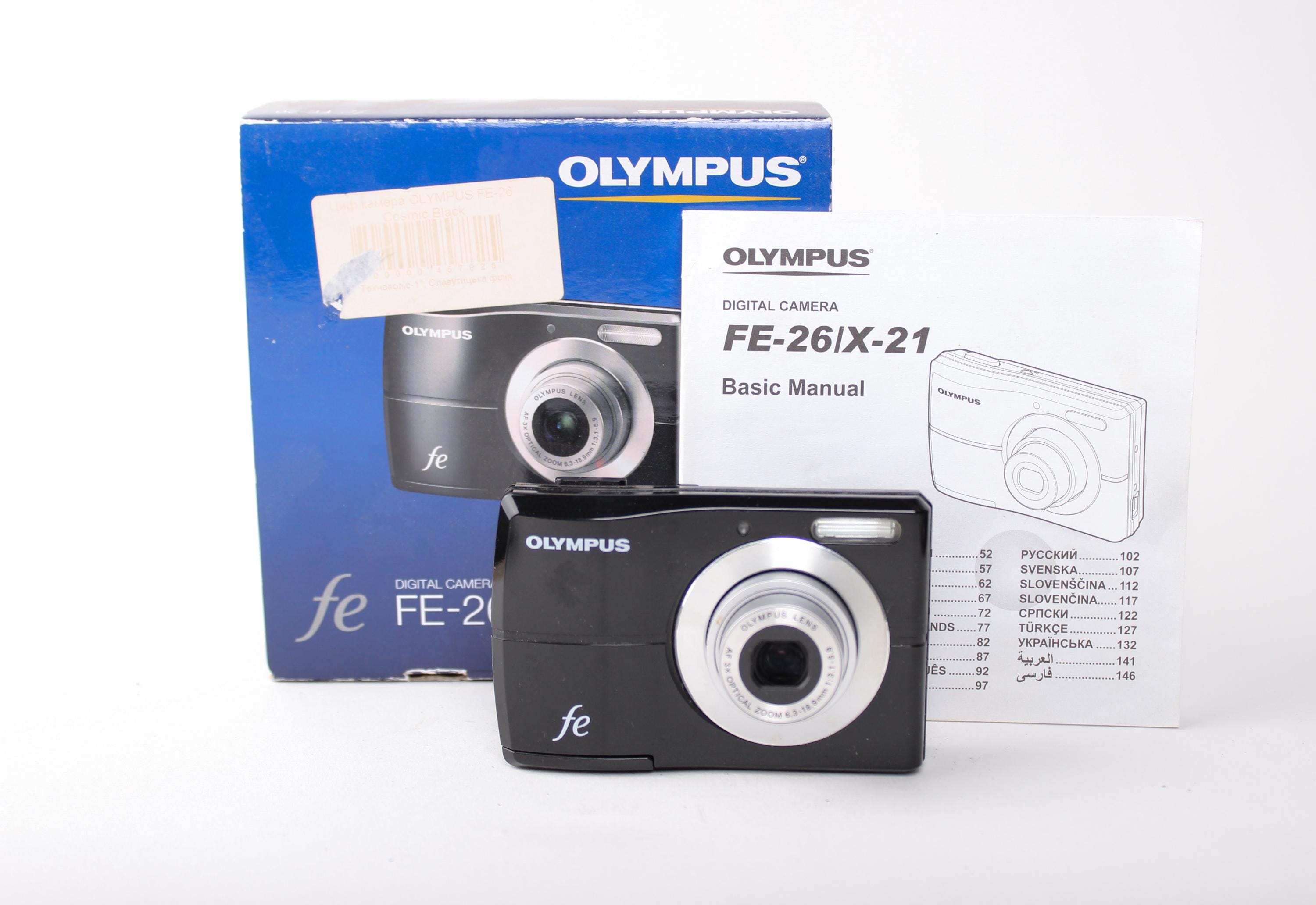Digital camera Olympus FE-26 10 MP vintage digicam y2k with box
