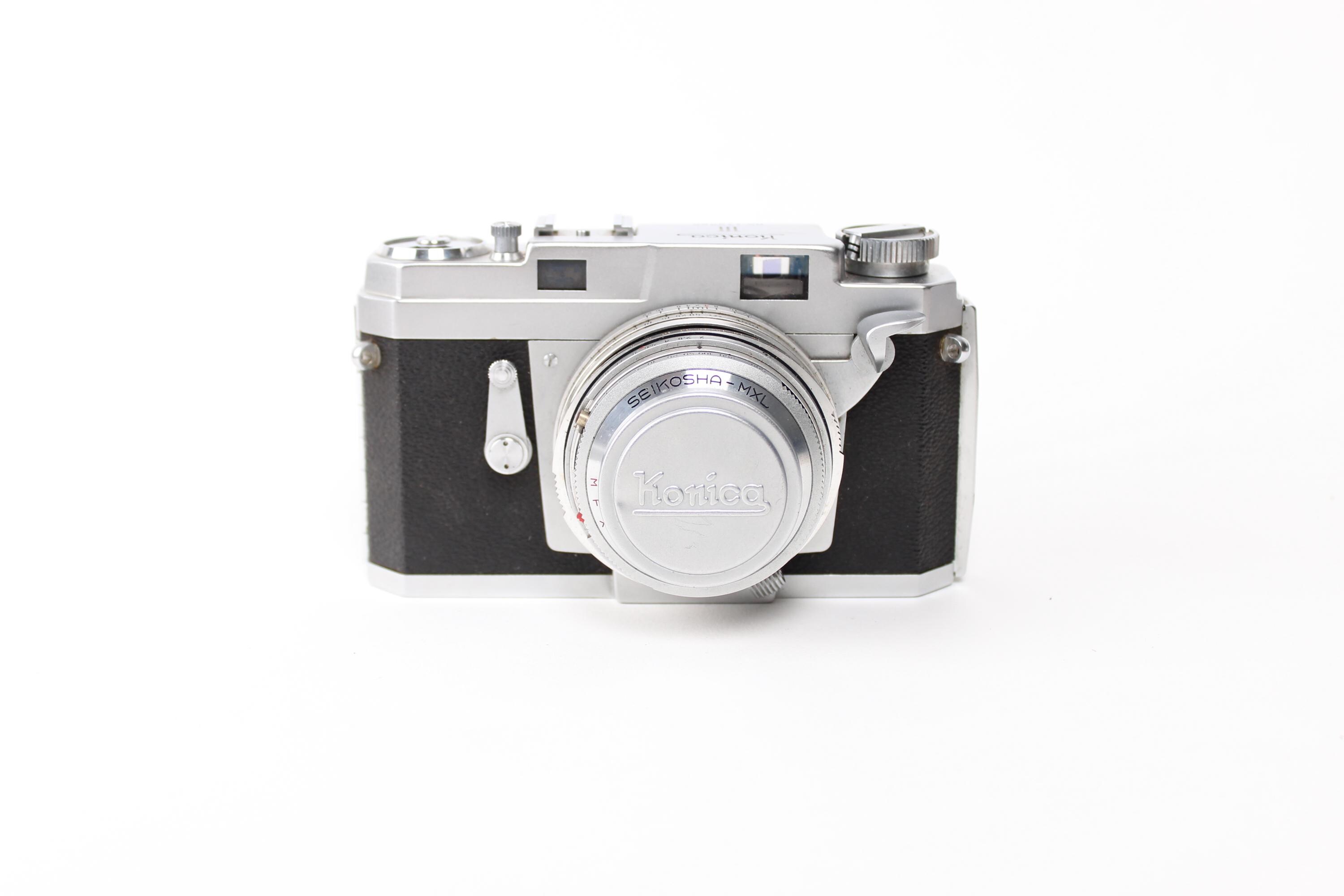 コニカIII 35mmレンジファインダーフィルムカメラ 50年代のレトロな