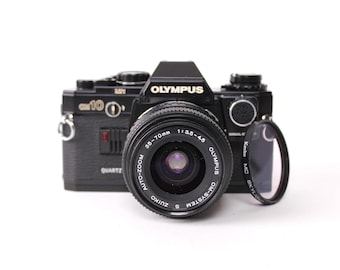 Olympus OM2 SPOT/PROGRAM 35mm Film Camera With Zuiko Auto W 28mm F