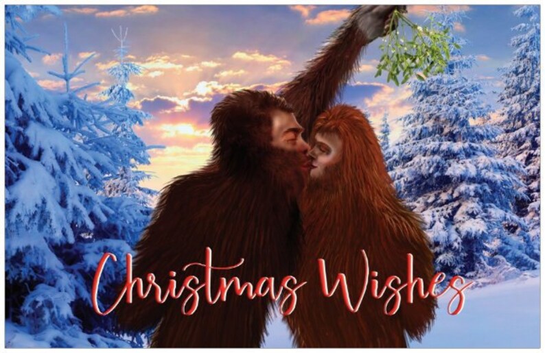 Bigfoot Christmas Cards 