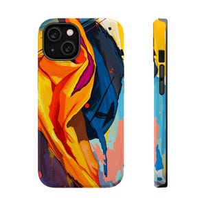 Colorful Magnetic Tough Cases, Artistic Phone Cover, Colorful Protective Case, Unique Gift for Art Lovers, Trendy Accessory