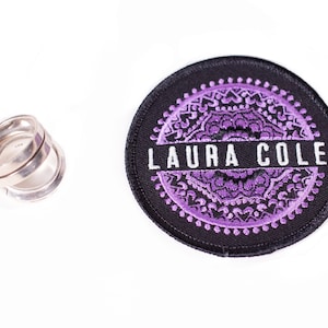Laura Cole Embroidered Mandala Iron On Circle Patch