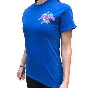 Southern Attitude Flower Turtle Royal Blue Unisex Short Sleeve Tee ...