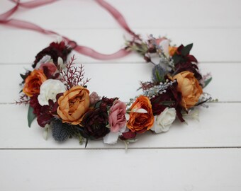 bridesmaid crown flower