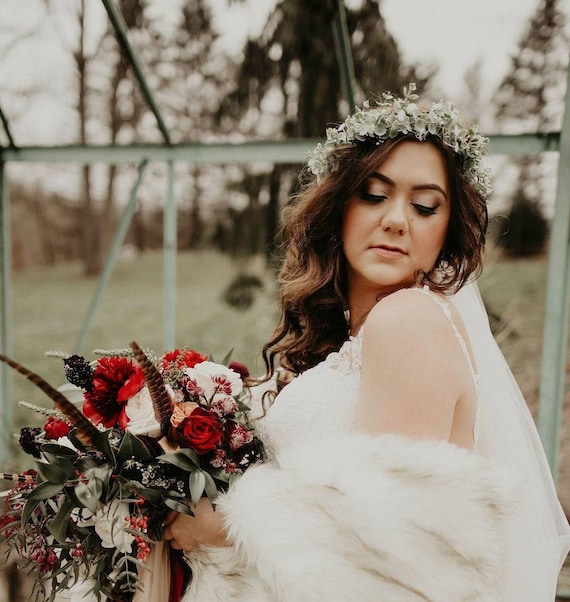 Sale Bridal Headpiece Flower Girl Crown Bridesmaid Eucalyptus