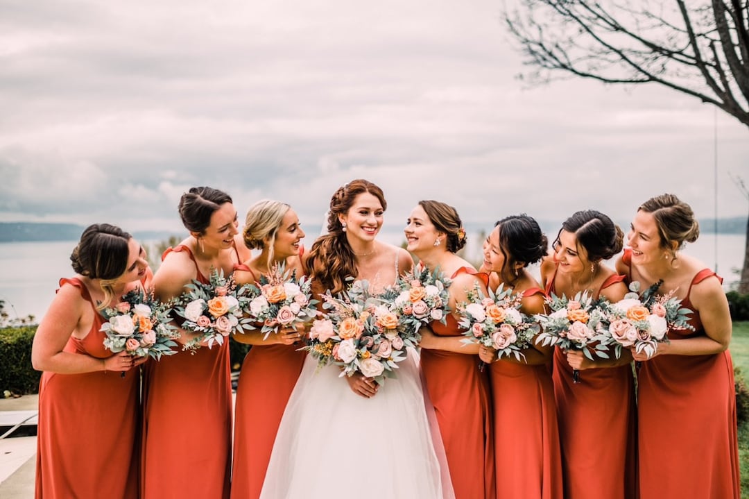 Burnt Orange October Wedding Colors 2020 Rust Ivory Sage Green