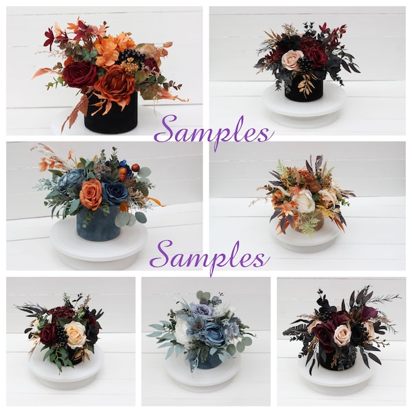 Create your centerpiece :) Table centerpiece Home floral decor Flowers in box  Table decoration Flower arrangement Hat box