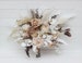 Boho bouquet Beige white brown flowers Bridal bouquet Faux bouquet Fall wedding  Silk flowers Boho wedding-size 21 inch 