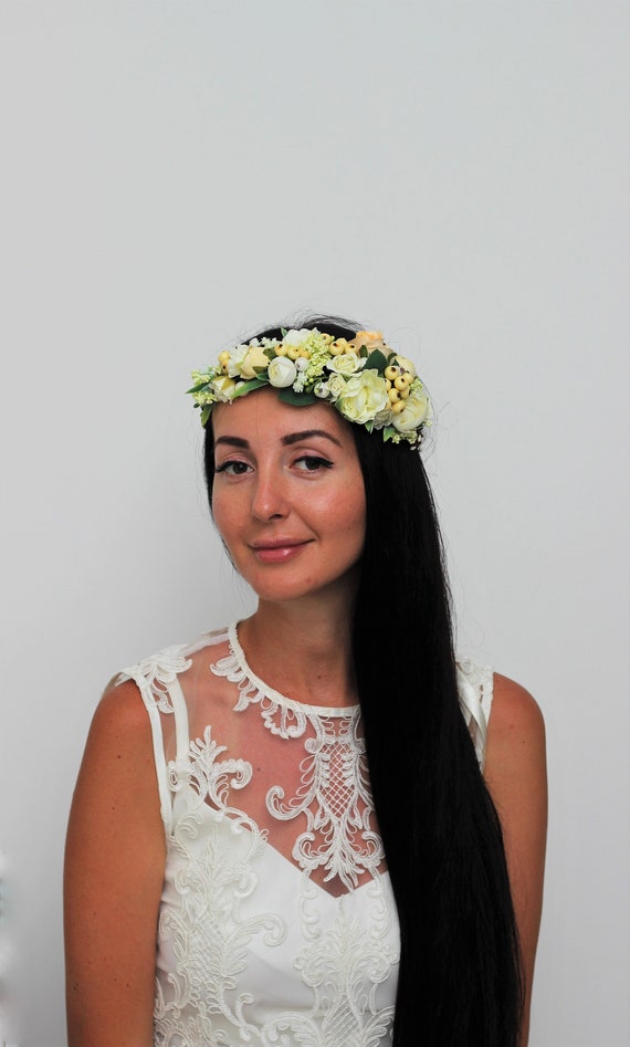 flower halos for brides