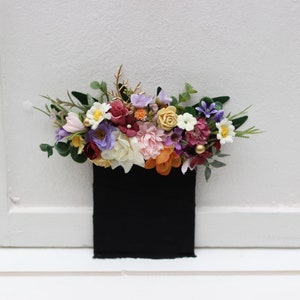 Wildflowers pocket boutonniere  Flower accessories Colorful boutonniere Buttonhole Groom Groomsmen