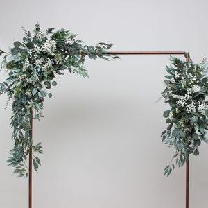 Baby&#39;s breath greenery arch arrangement Flower arch top arrangement Wedding flowers  Faux flowers wedding arrangement Gypsophila archway