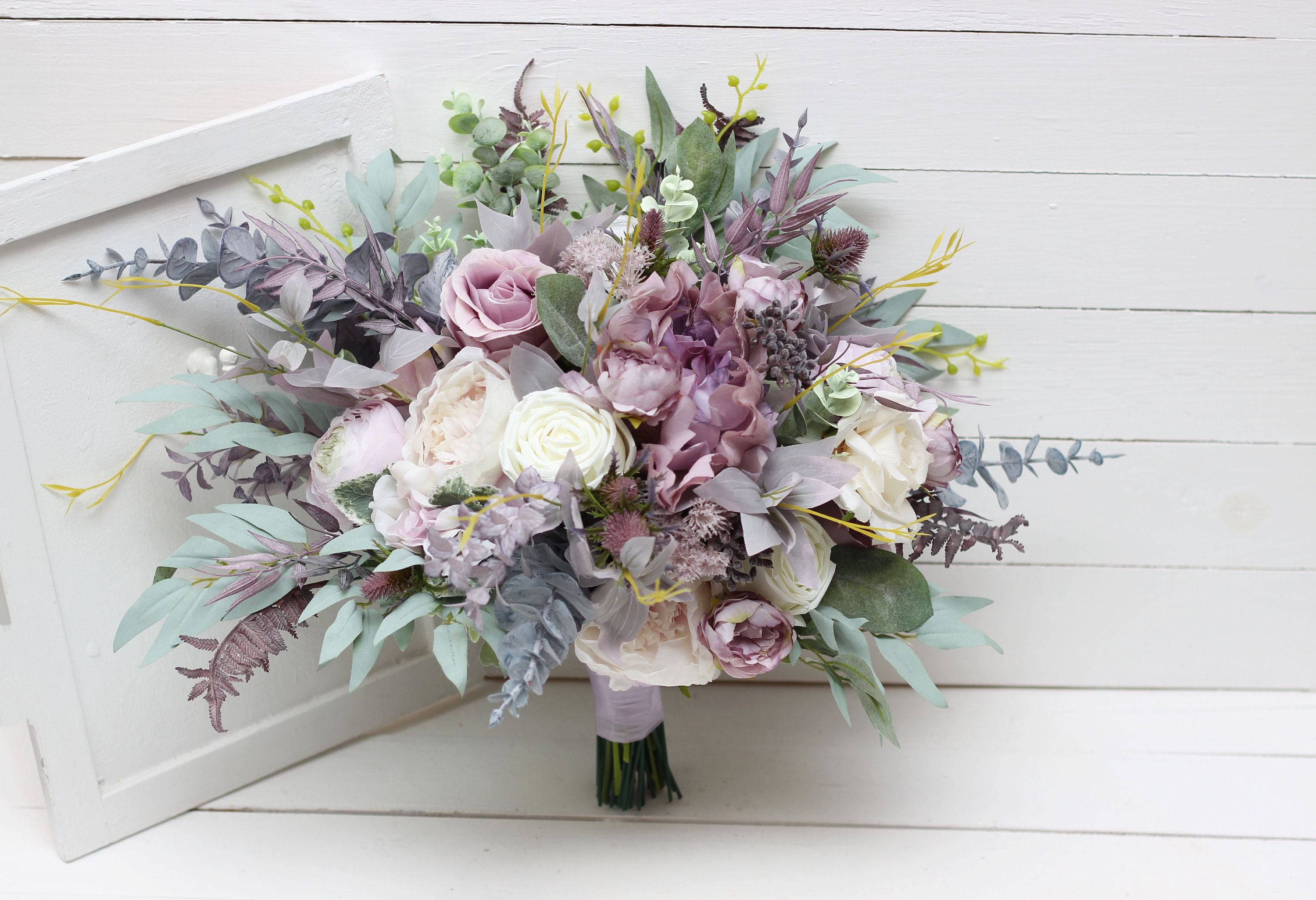 Bridal Bouquet Lilac Flowers Bouquet Faux Bouquet Fall Wedding Purple  Wedding Silk Flowers Boho Wedding - Etsy