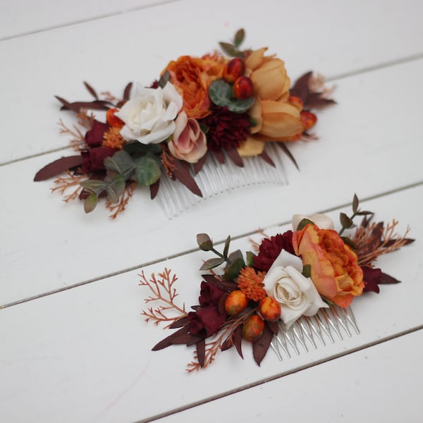 Wedding Flower Hair Etsy