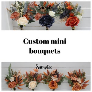 Custom listing for mini bouquets for vases Flowers for decor  Silk flowers Boho wedding Mini centerpieces