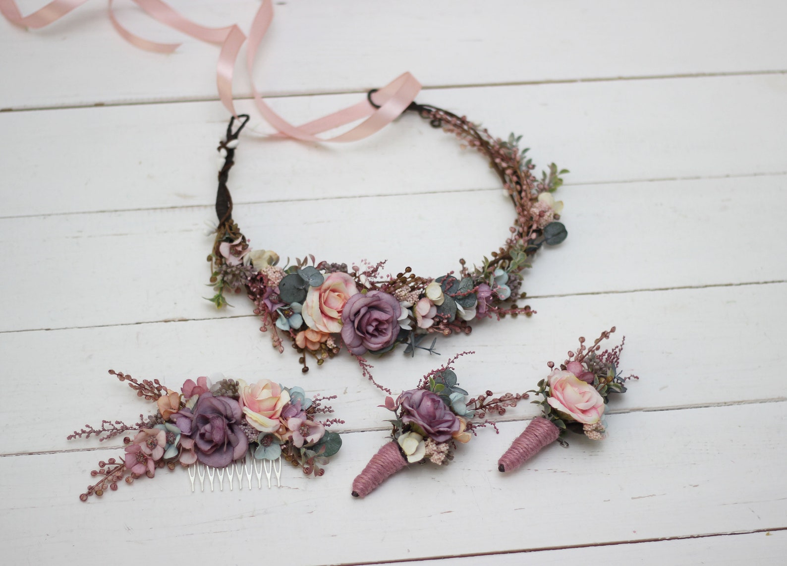 Daga - Pastel Bloom Embellished Hairband - White