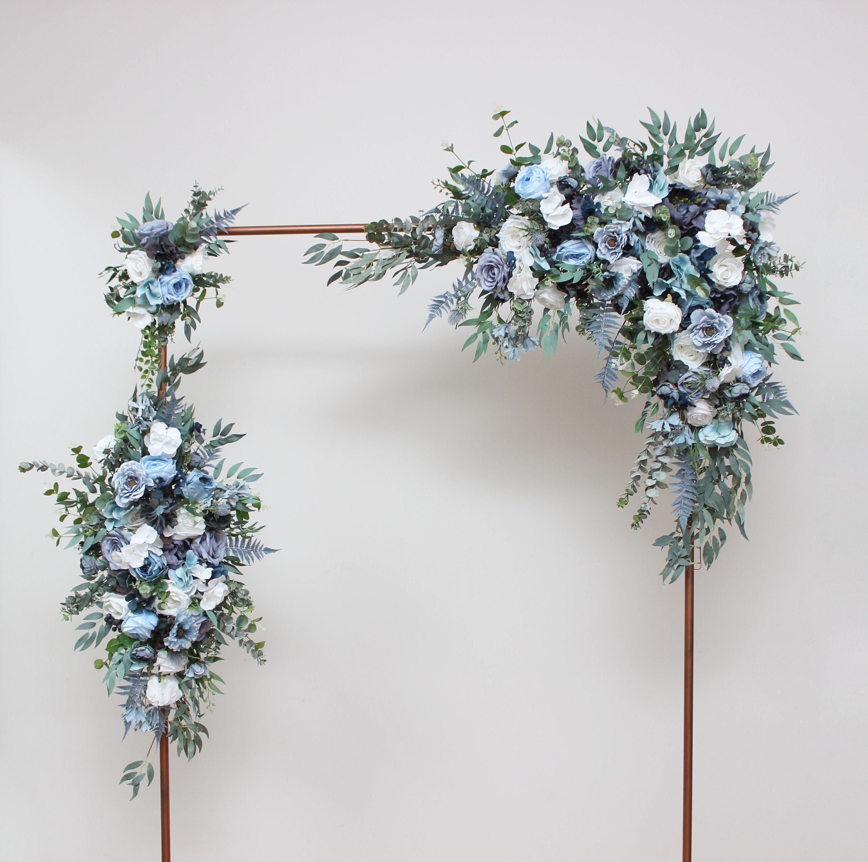 Navy Blue Wedding Flowers Arch Etsy