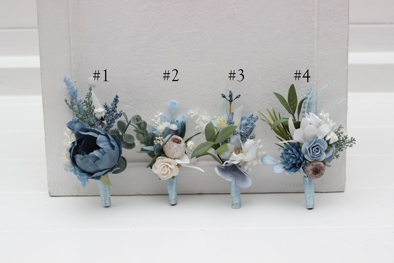 Dusty blue white flower crown Floral crown Flower headpiece Maternity Bridal hair wreath Flower girl Bridesmaid Hair flowers image 10
